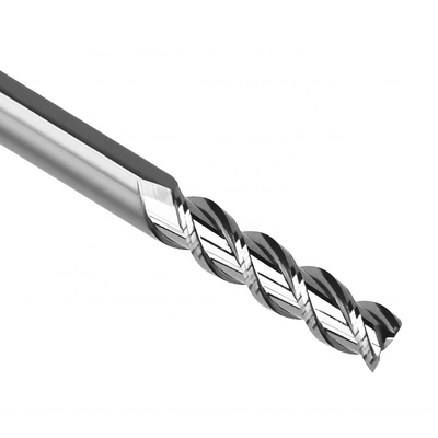 High Finish Tungsten Carbide 8mm End Mill Without Coating For Aluminum