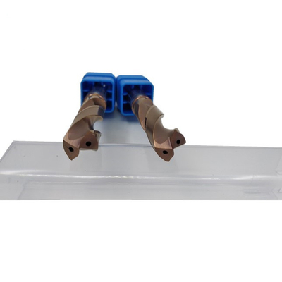 Solid 2 Flutes 10mm Tungsten Carbide Drills With Coolant