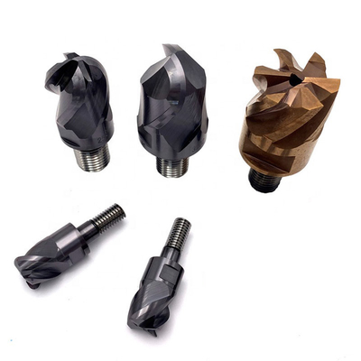 Solid End Mill Cutter Head Square / Corner Radius / Ball Nose