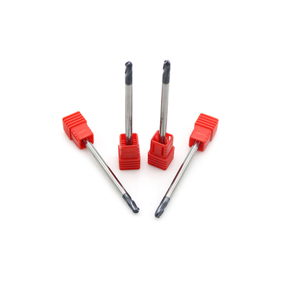 Straight 2 Flute R2 4mm Ball Nose End Mills For Steel