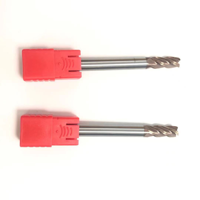Tungsten Carbide 4 Flute 6mm Solid End Mills For Steel Hardened Steel