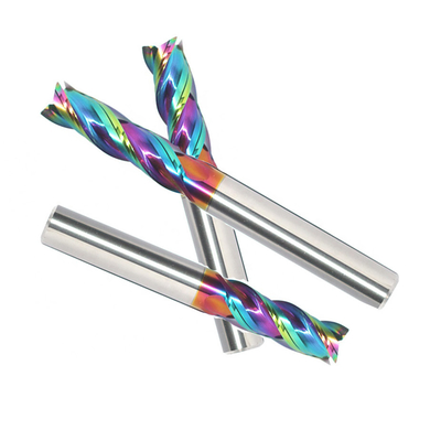 Solid Long Neck End Mills 4 Flutes 8mm Square For Copper Electrode