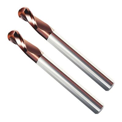 Two Flutes Long Shank End Mills Solid Tungsten Carbide R5 SX For Steel