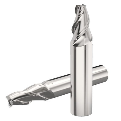 Carbide Taper 2 Flutes D6 Tungsten Carbide End Mills Without Coating For Aluminum
