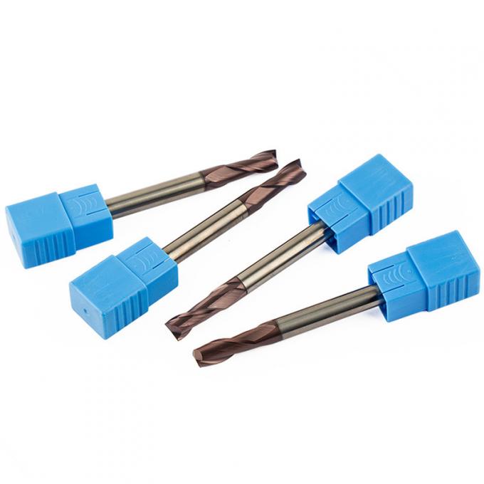 Tungsten Carbide Long Shank End Mills 8mm Square For Steel